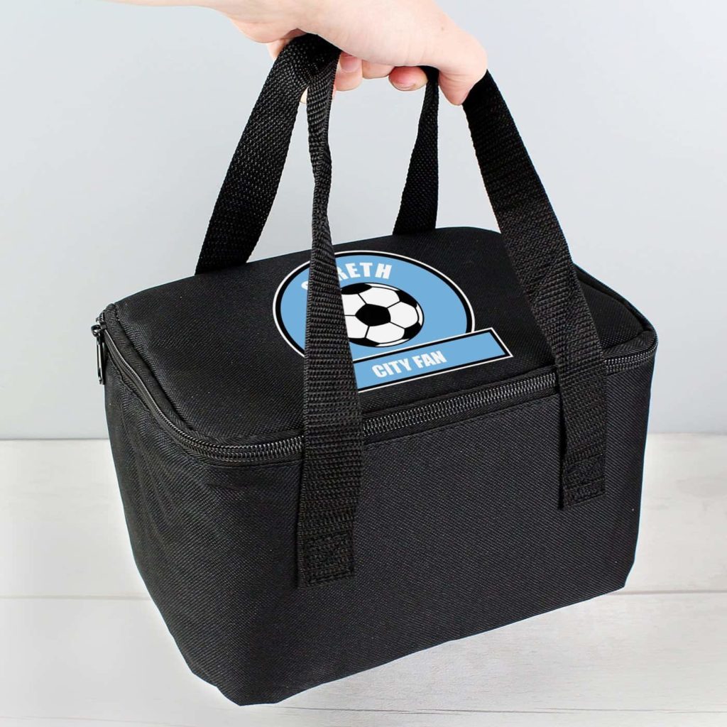 Sky Blue Football Fan Lunch Bag