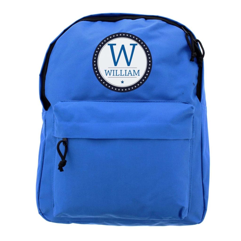 Star Name Blue Backpack