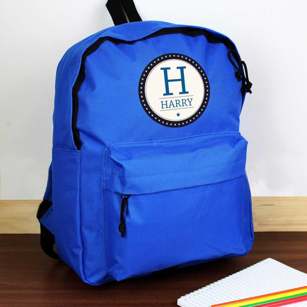 Star Name Blue Backpack