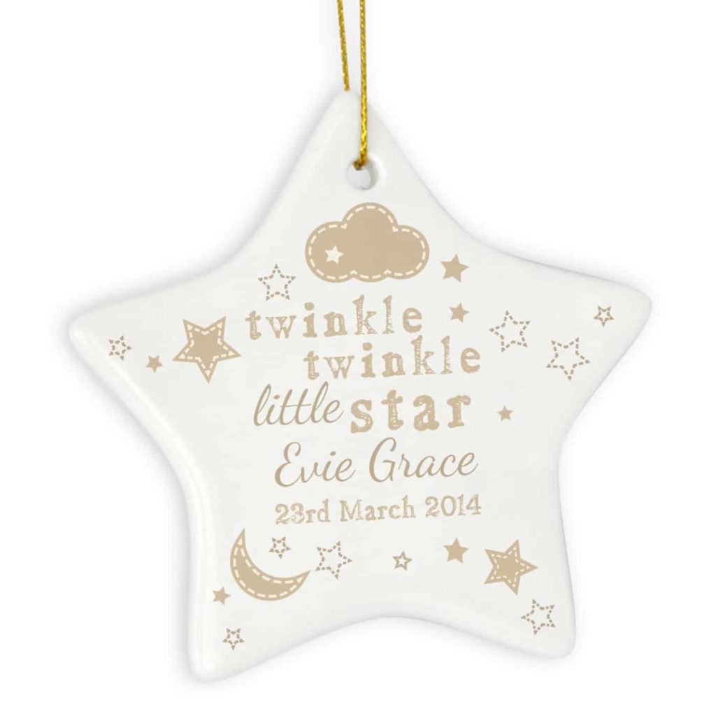 Twinkle Twinkle Ceramic Star Decoration