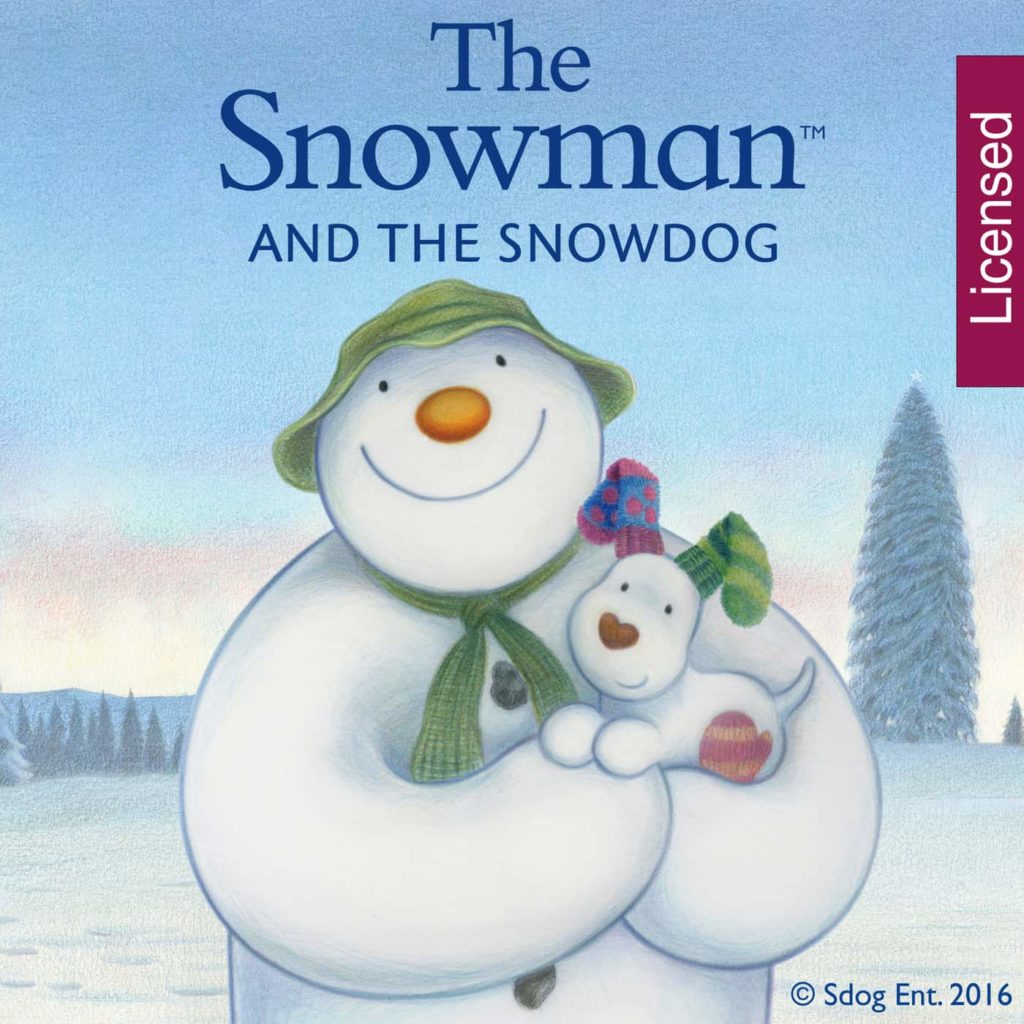 The Snowman and the Snowdog Friends Round Ceramic Decoration