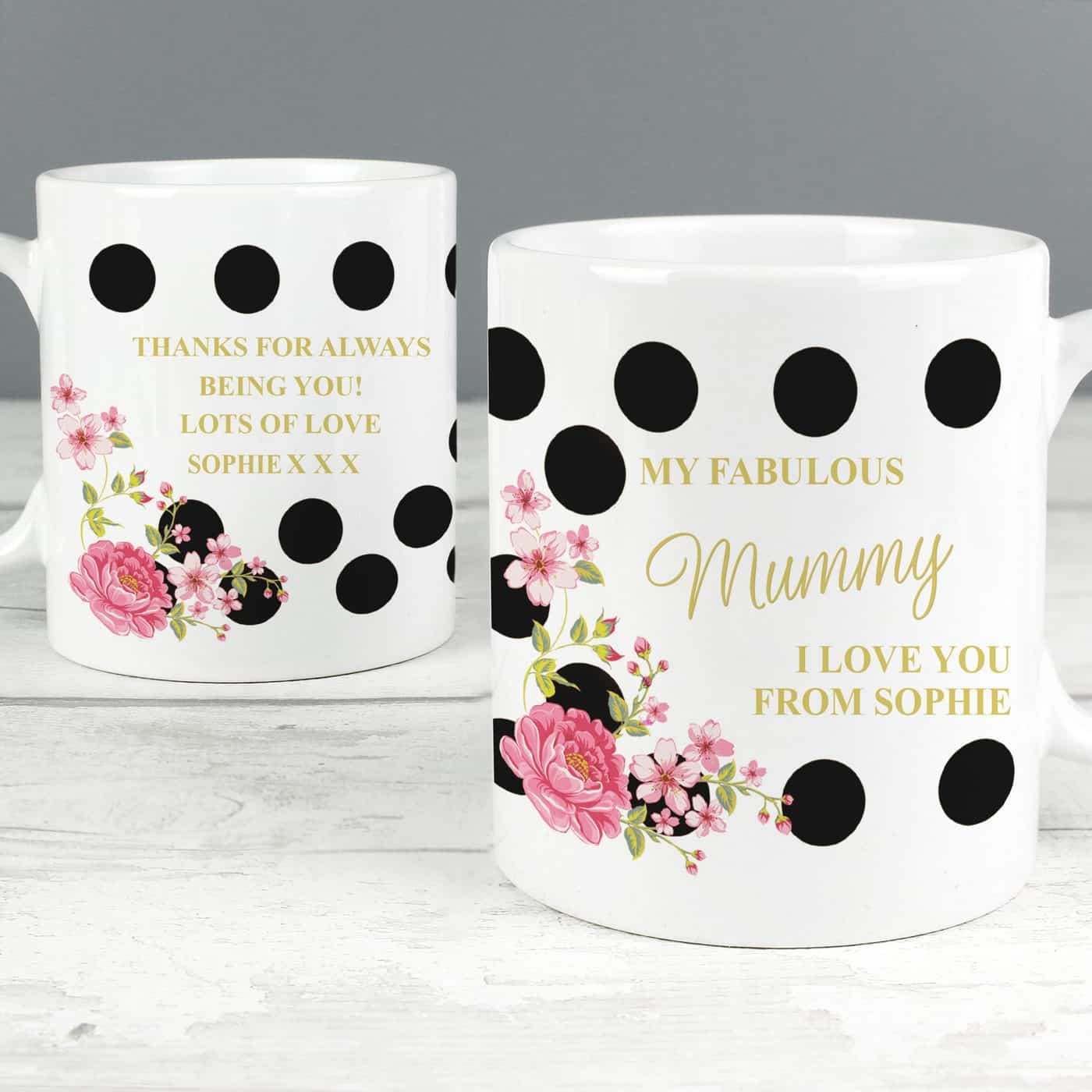Floral Dot Slim Mug Floral Dot Slim Mug