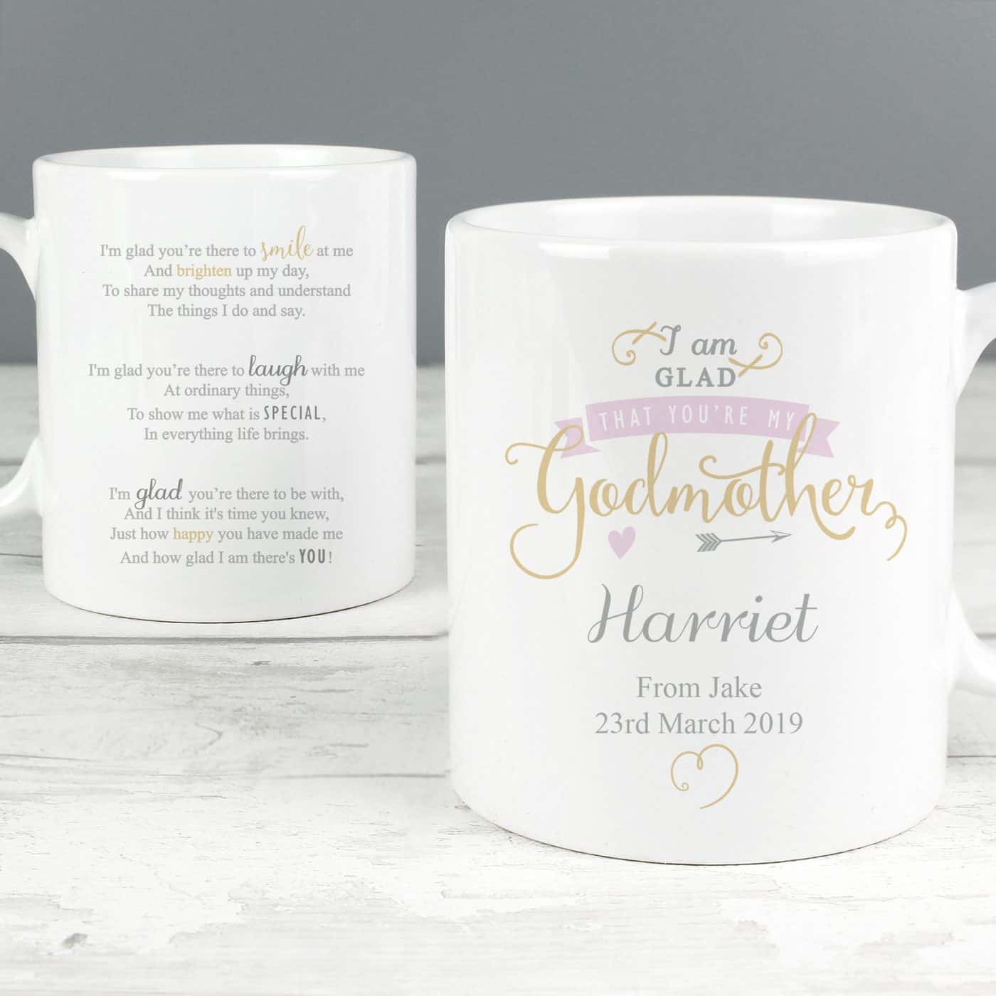 I Am Glad… Godmother Slim Mug I Am Glad... Godmother Slim Mug