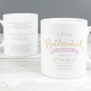 I Am Glad... Bridesmaid Slim Mug