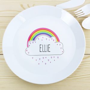 Rainbow Plastic Plate