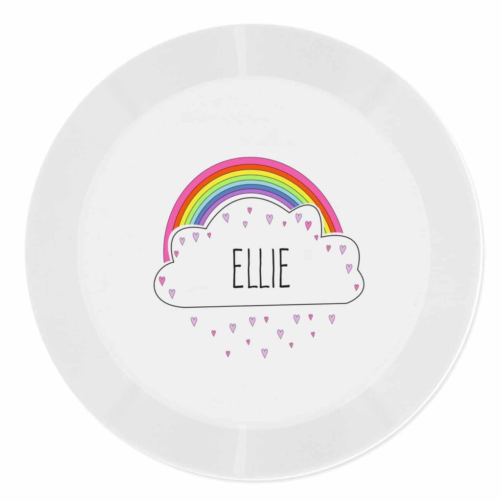 Rainbow Plastic Plate