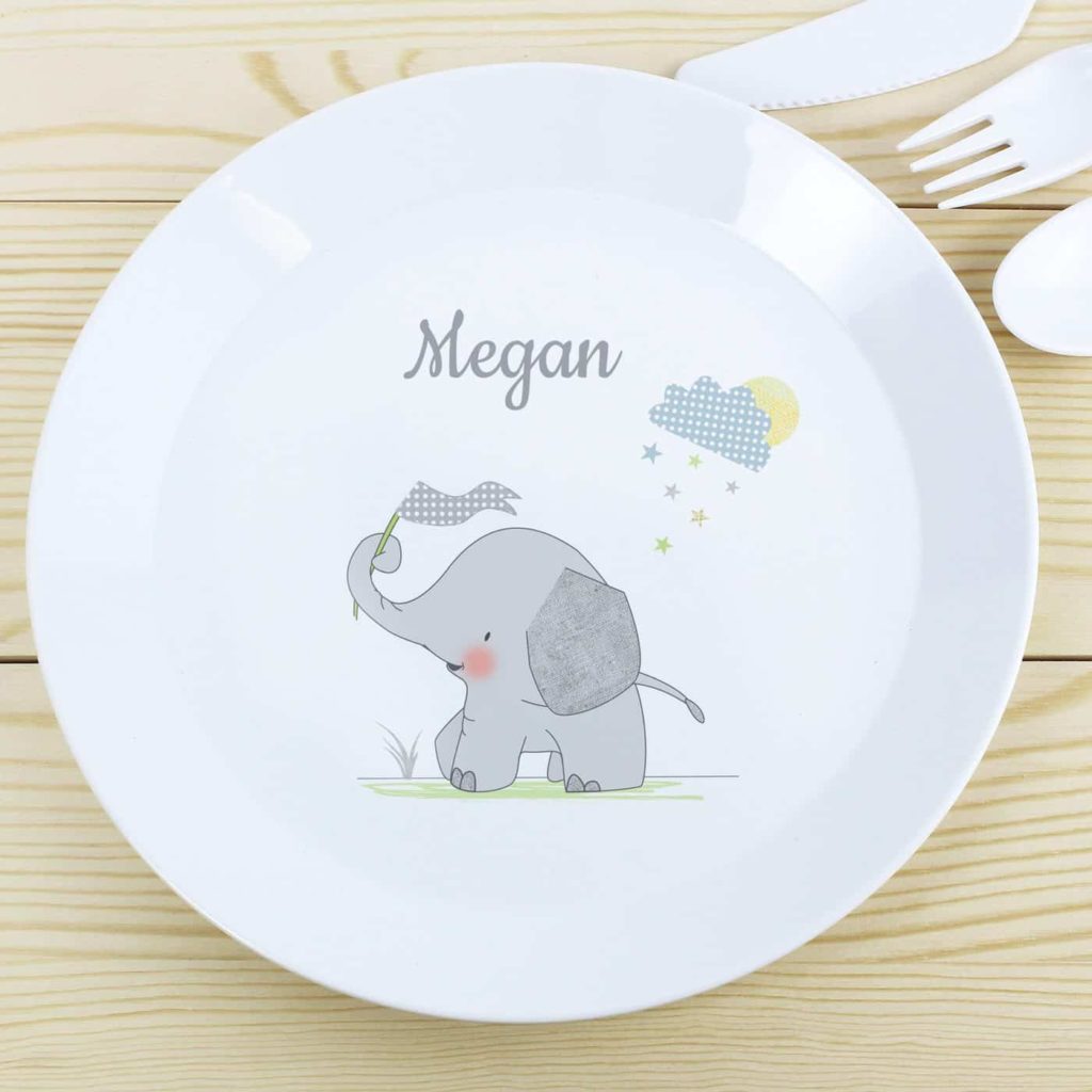 Hessian Elephant Plastic Plate