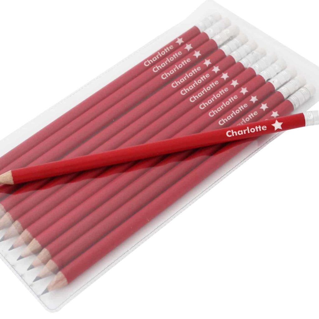 Star Motif Red Pencils