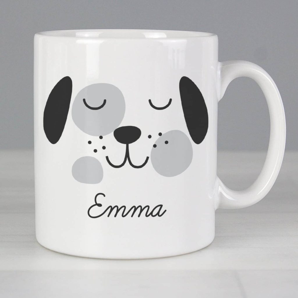 Personalised Cute Dog Face Mug