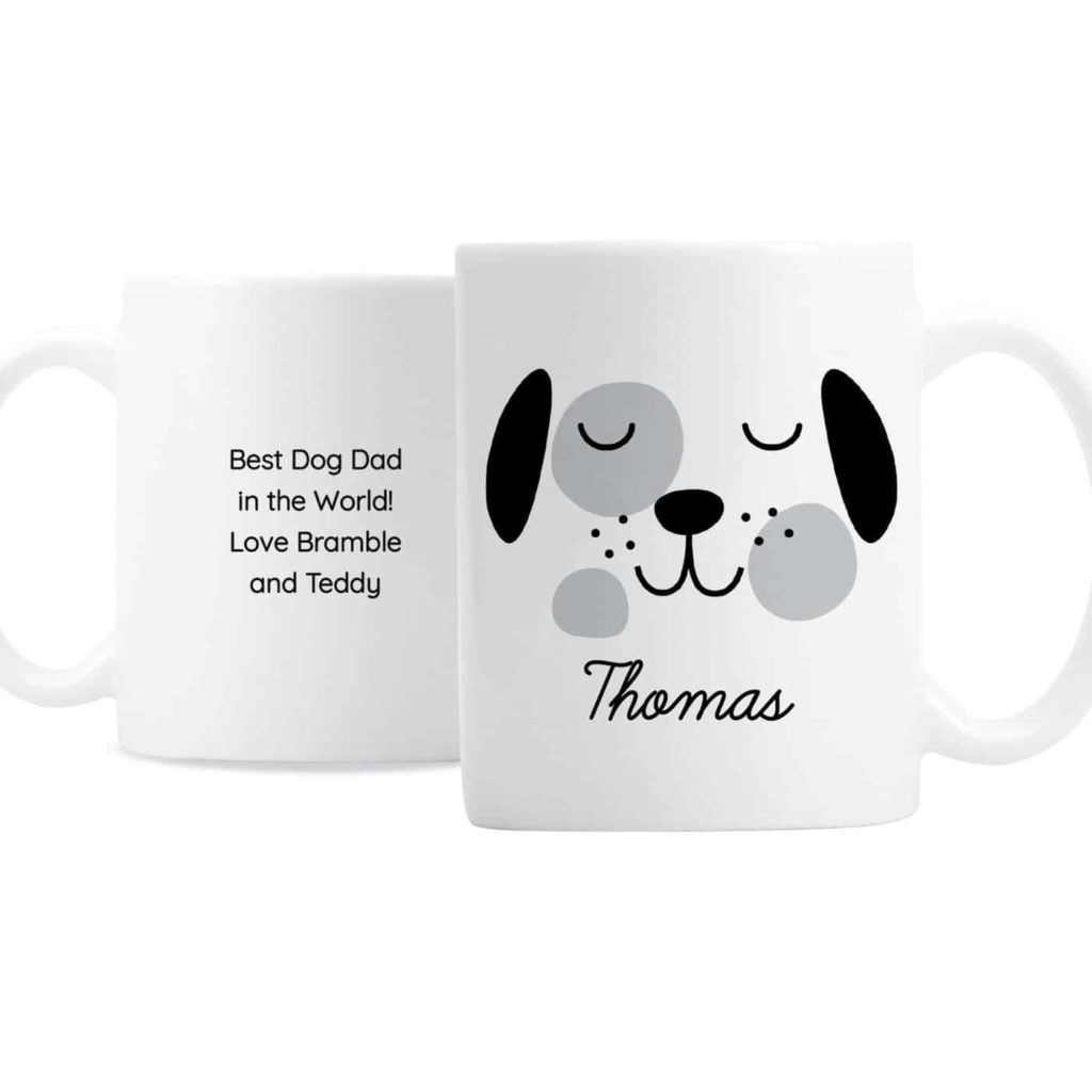Personalised Cute Dog Face Mug