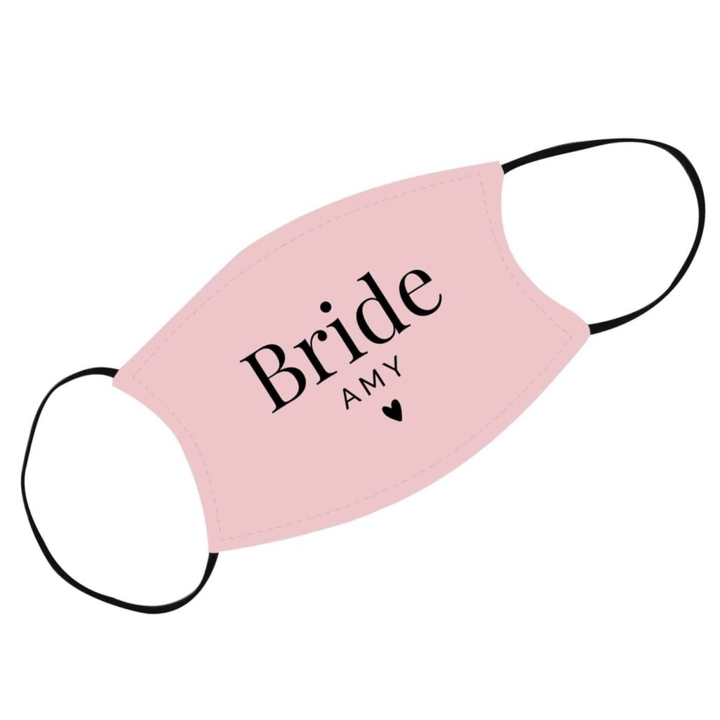 Personalised Bride Face Covering