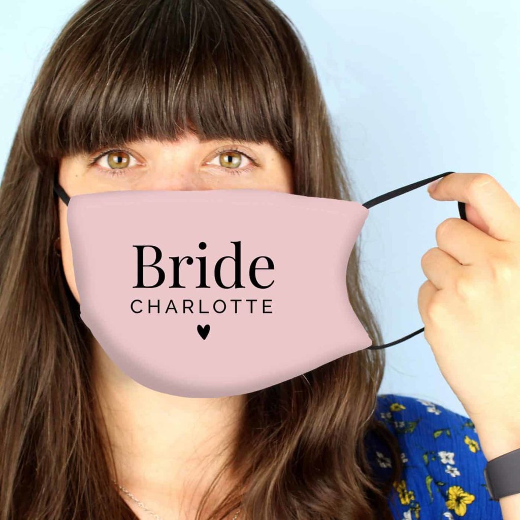 Personalised Bride Face Covering