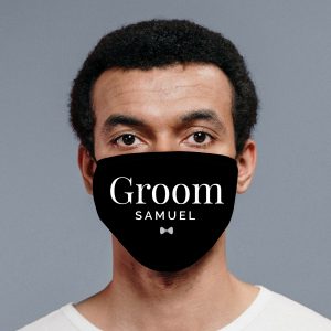 Personalised Groom Face Covering