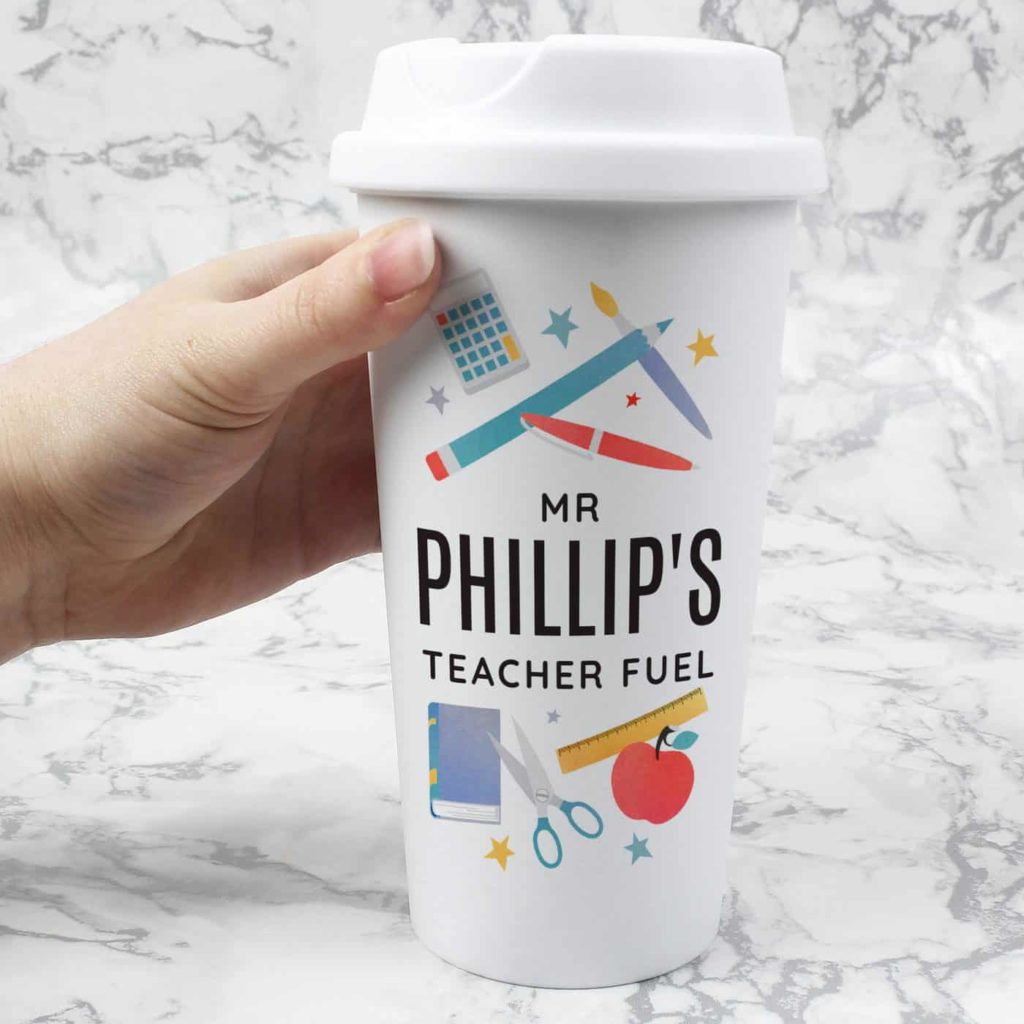 Personalised Teachers Insulated Eco Travel Cup