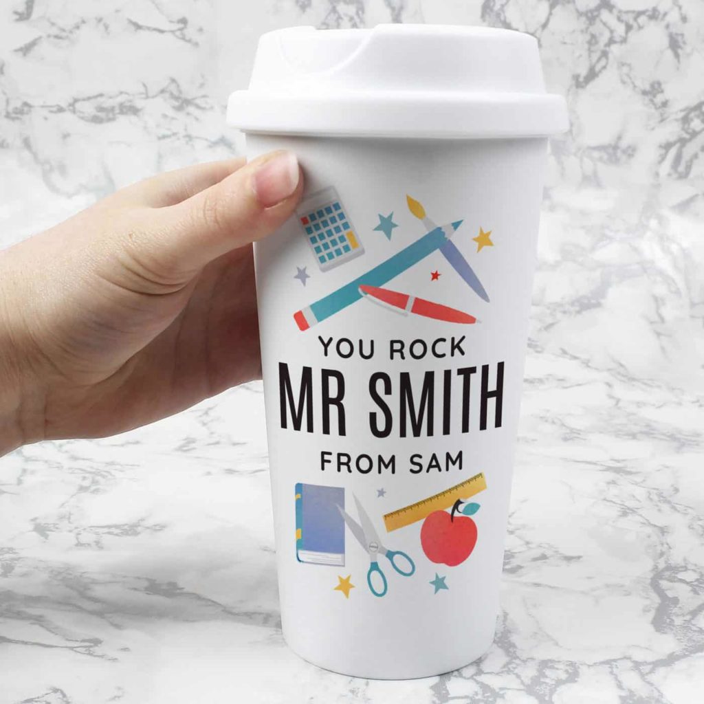 Personalised Teachers Insulated Eco Travel Cup
