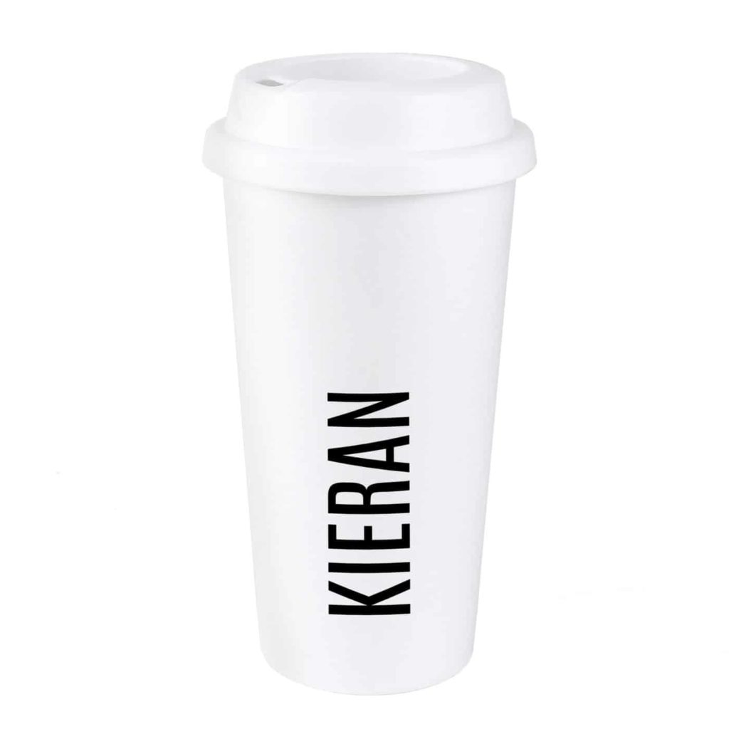 Personalised Name Insulated Eco Travel Cup