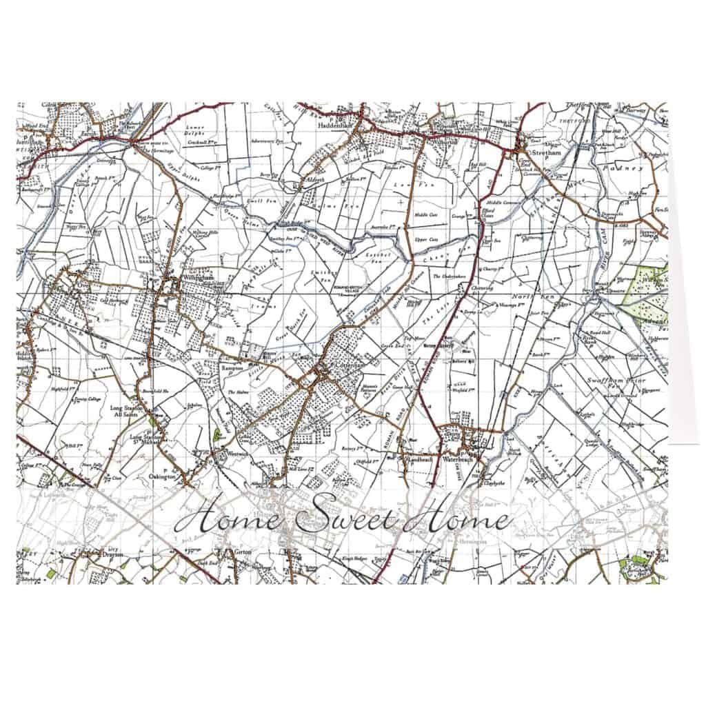 Personalised 1945 - 1948 New Popular Map Card