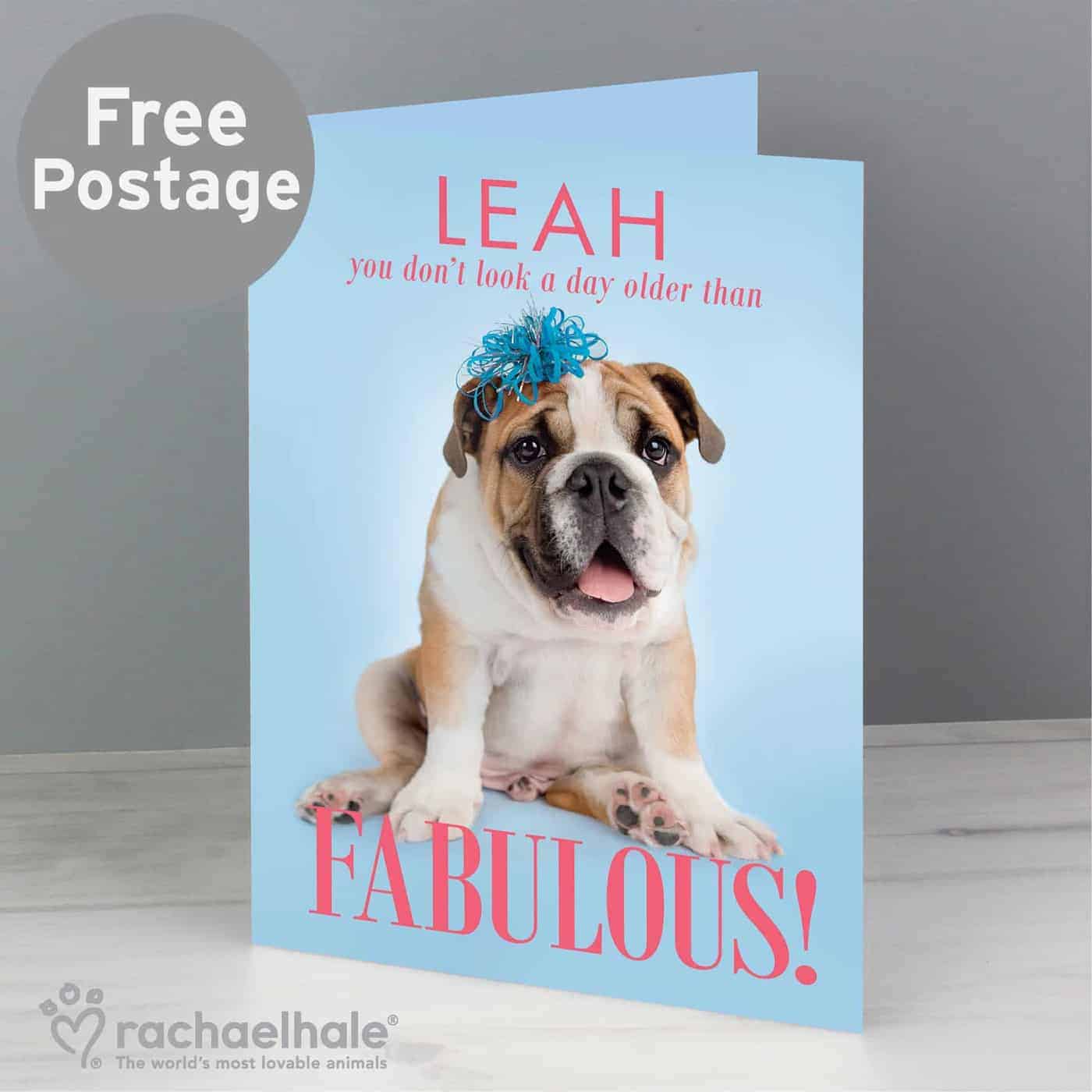 Personalised Rachael Hale Fabulous Birthday Card Personalised Rachael Hale Fabulous Birthday Card