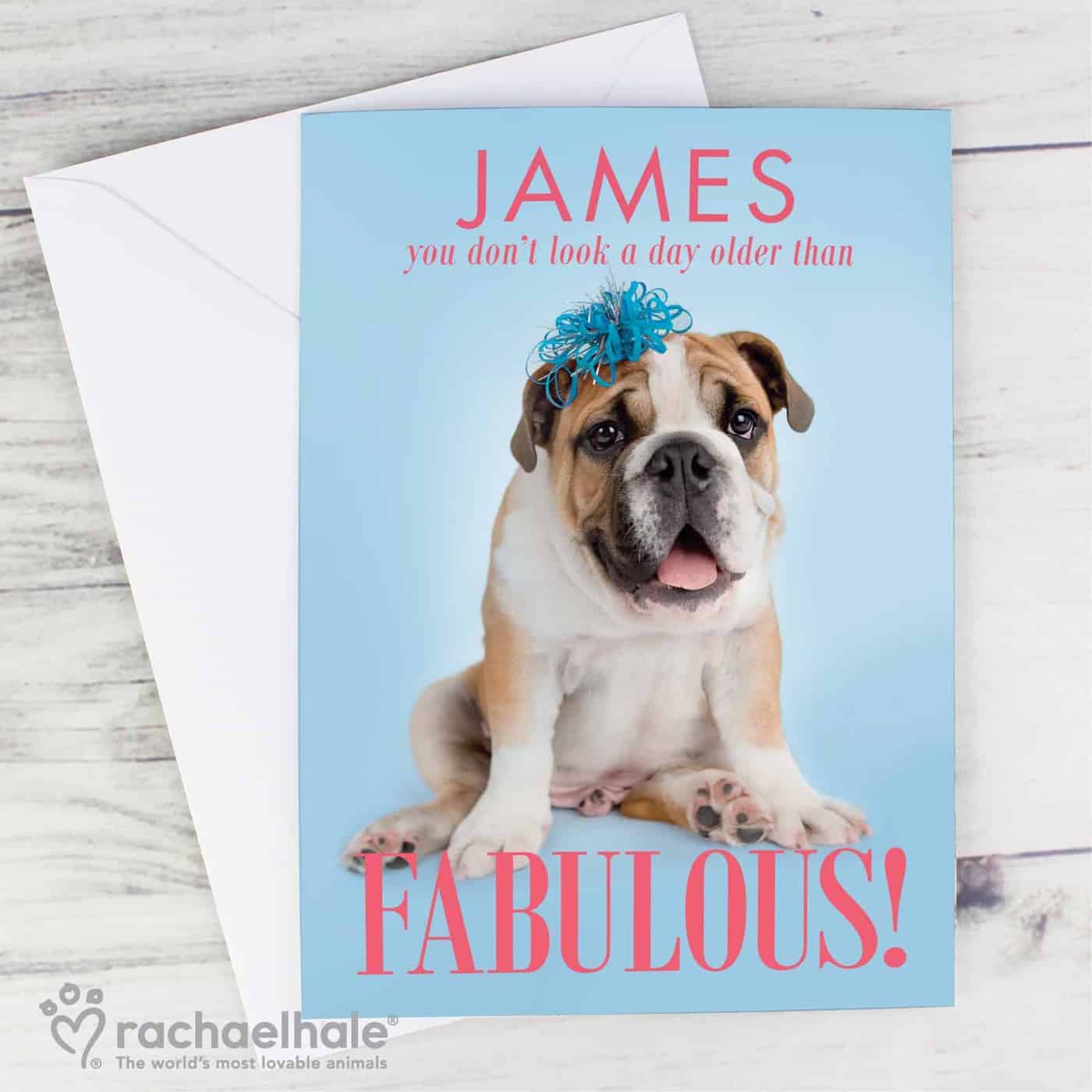 Personalised Rachael Hale Fabulous Birthday Card Personalised Rachael Hale Fabulous Birthday Card