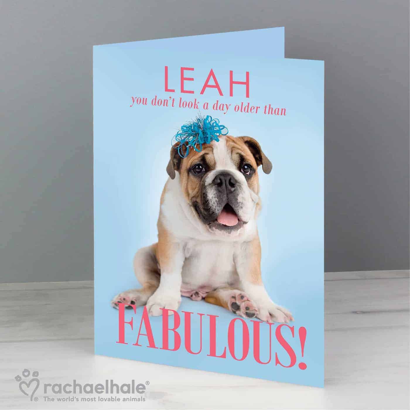 Personalised Rachael Hale Fabulous Birthday Card Personalised Rachael Hale Fabulous Birthday Card