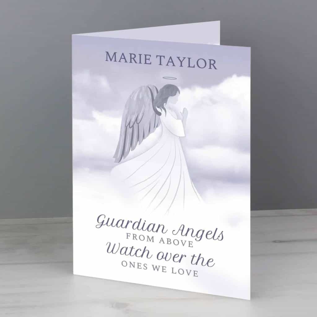 Personalised Guardian Angel Card