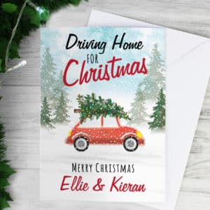 Personalised 'Driving Home For Christmas'' Card