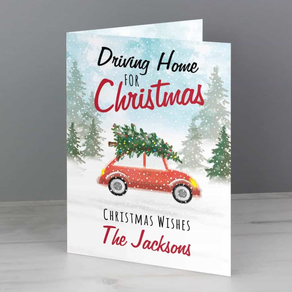 Personalised 'Driving Home For Christmas'' Card