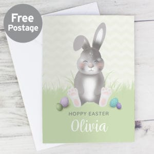 Personalised Easter Bunny Card