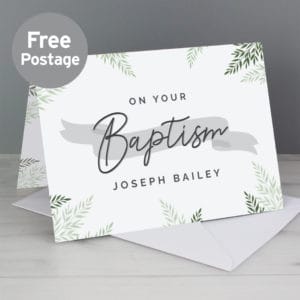 Personalised Baptism Card