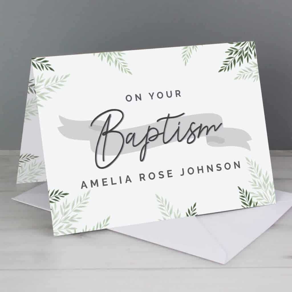 Personalised Baptism Card