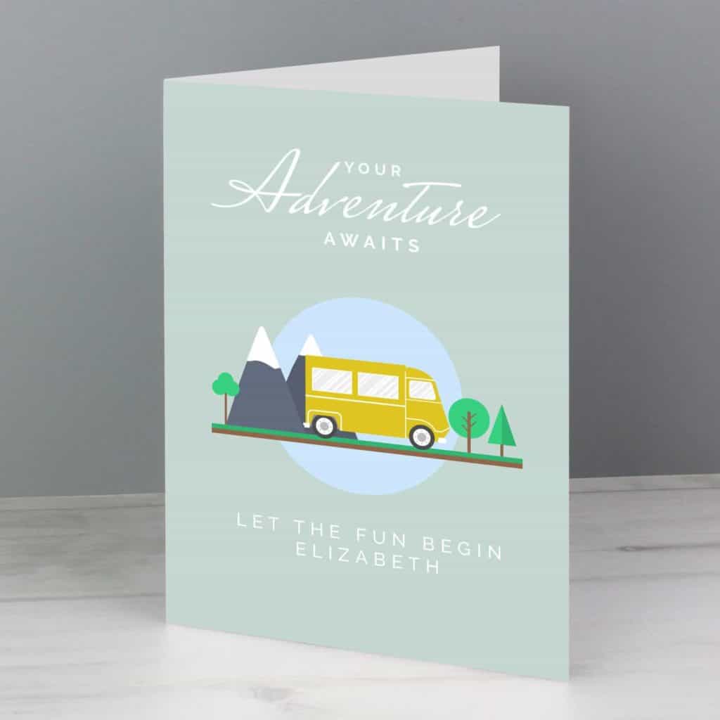Personalised Leaving, Retirement, Adventure Card