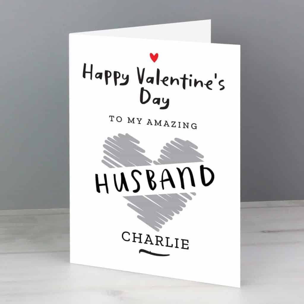 Personalised Happy Valentine's Day Card