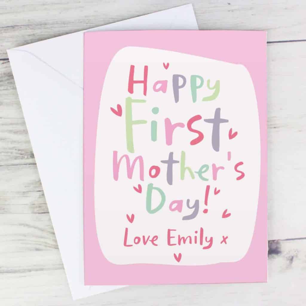 Personalised Happy First Mother's Day Card