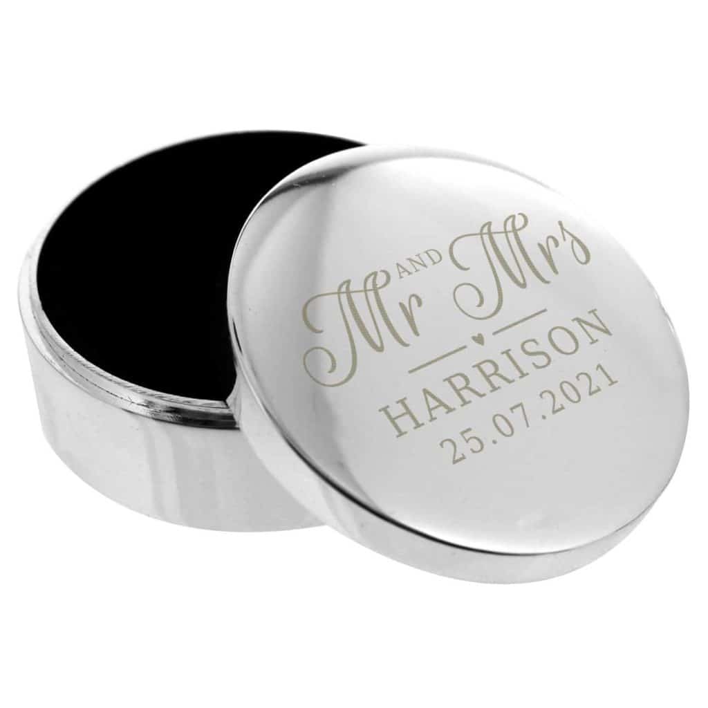 Personalised Mr & Mrs Ring Box