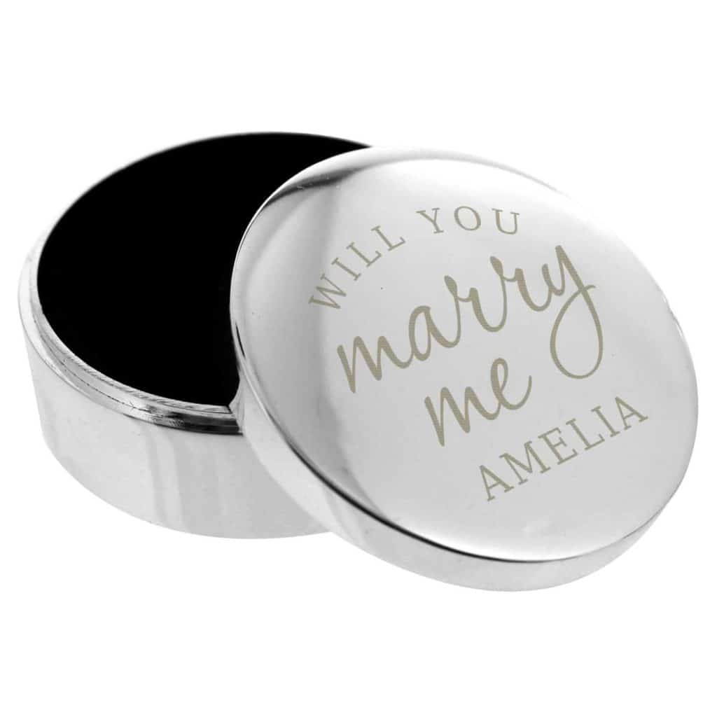 Personalised Will You Marry Me Ring Box