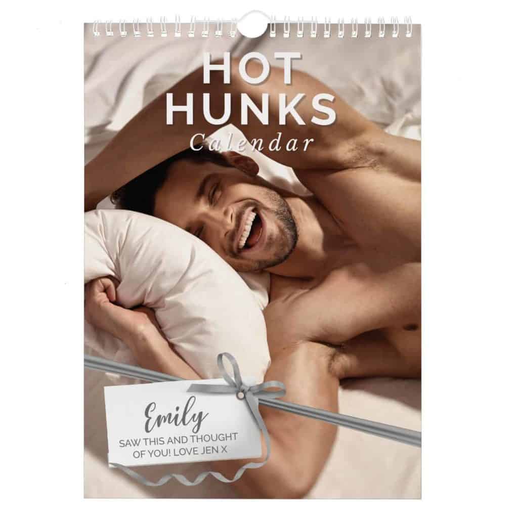 Personalised A4 Hot Hunks Calendar