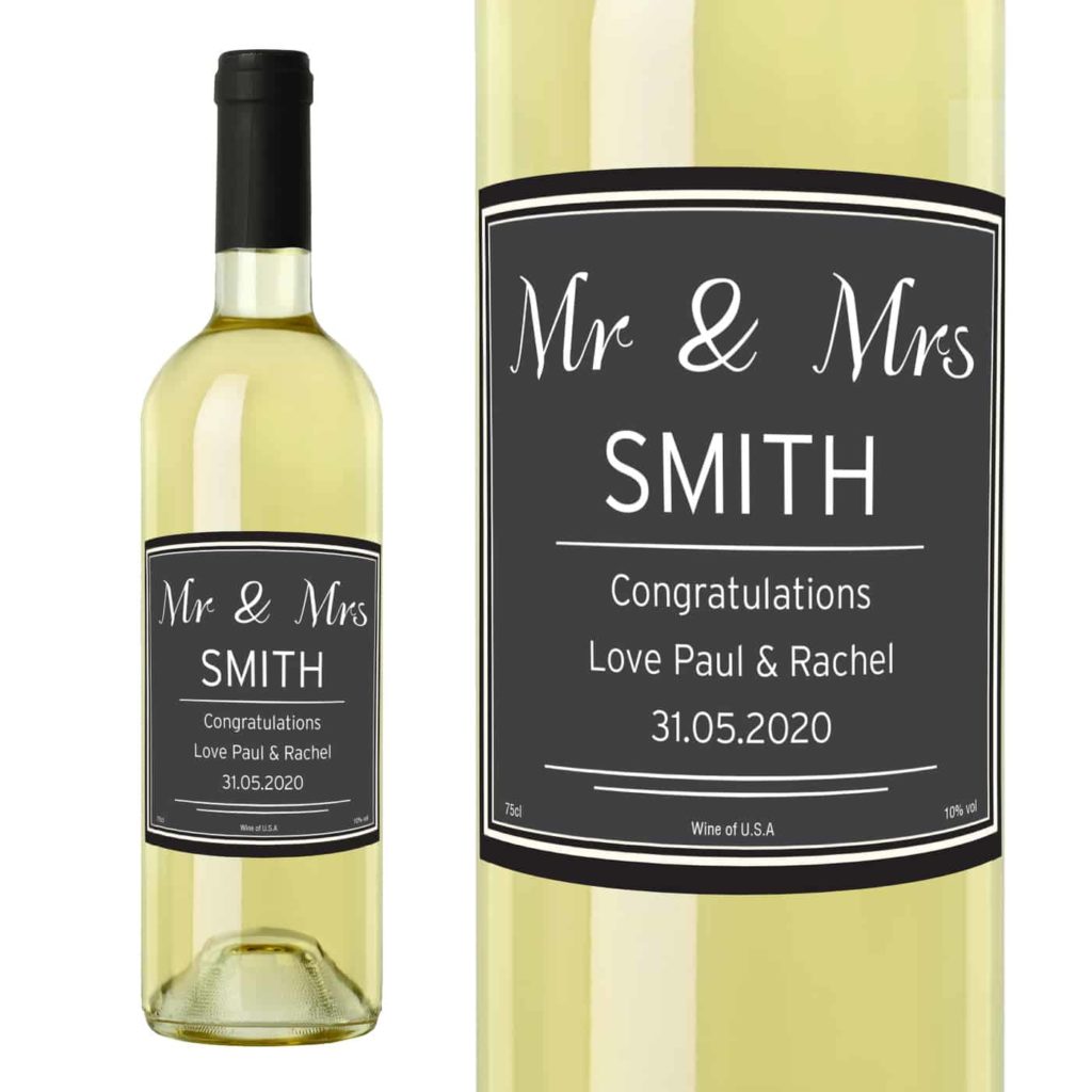Personalised Classic White Wine