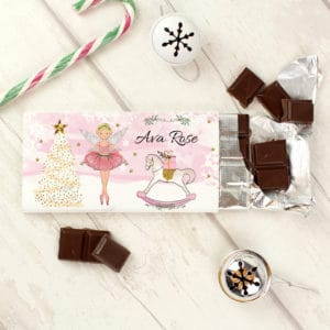 Personalised Sugar Plum Fairy Milk Chocolate Bar