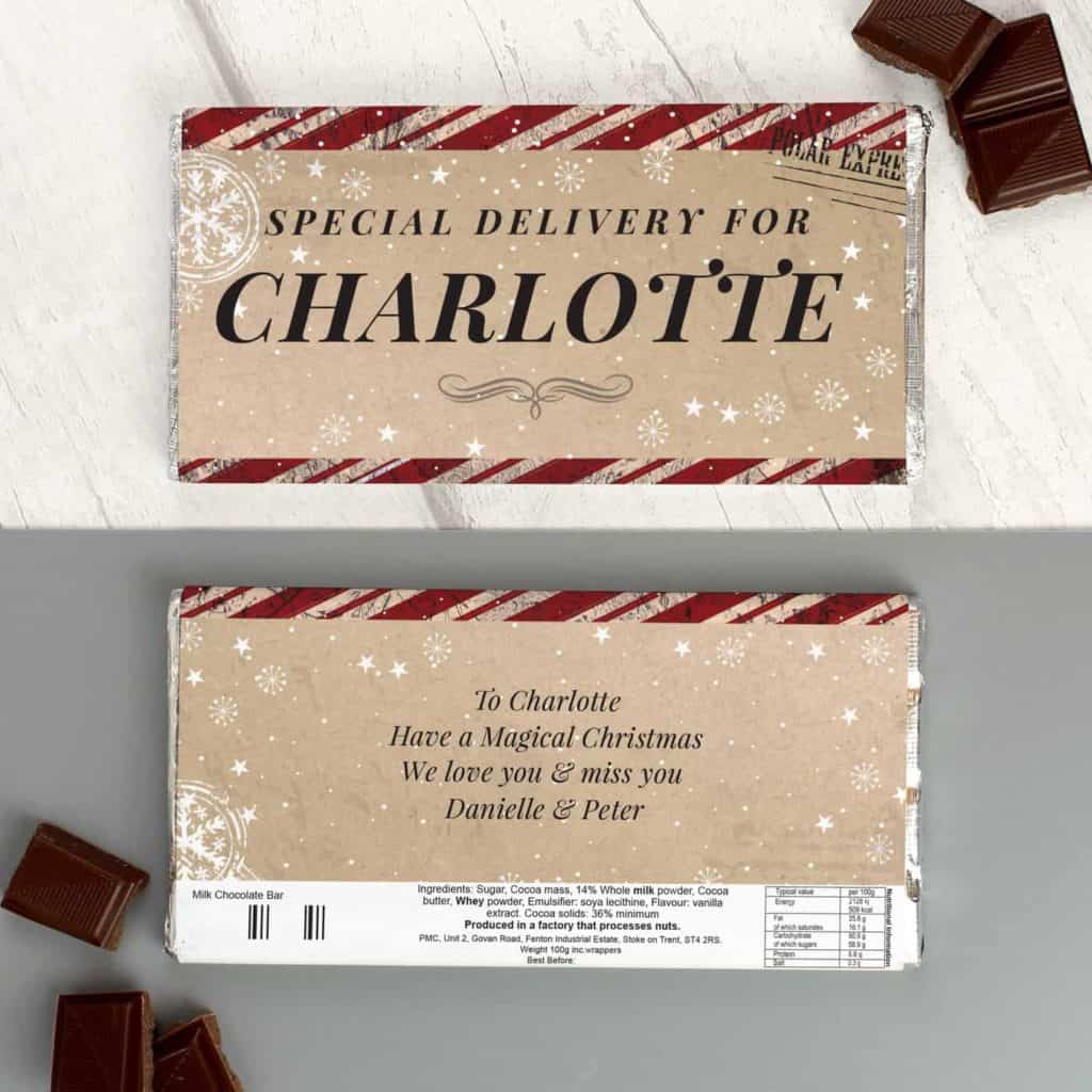 Personalised Special Delivery Milk Chocolate Bar