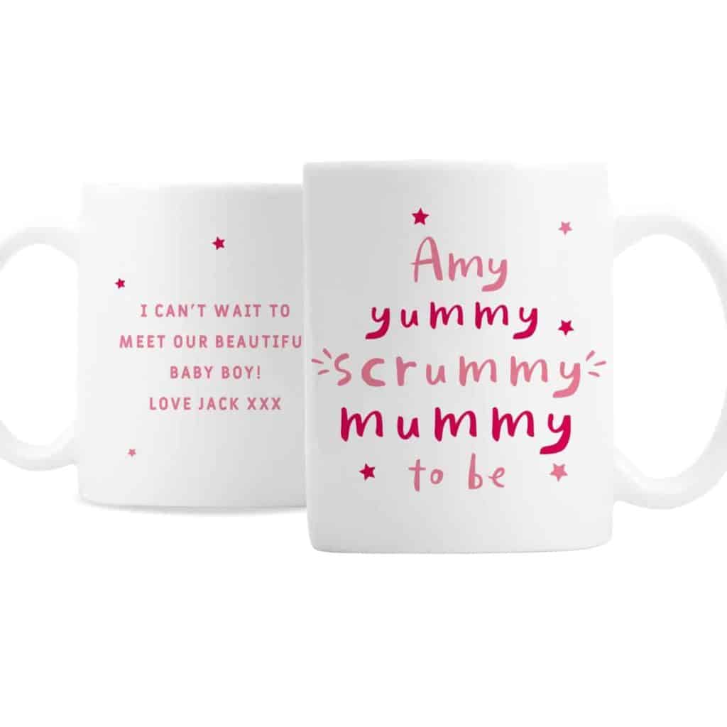 Personalised Yummy Scrummy Mummy To Be Mug