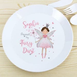 Personalised Fairy Princess Plastic Plate