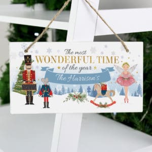 Personalised Nutcracker Wooden Sign