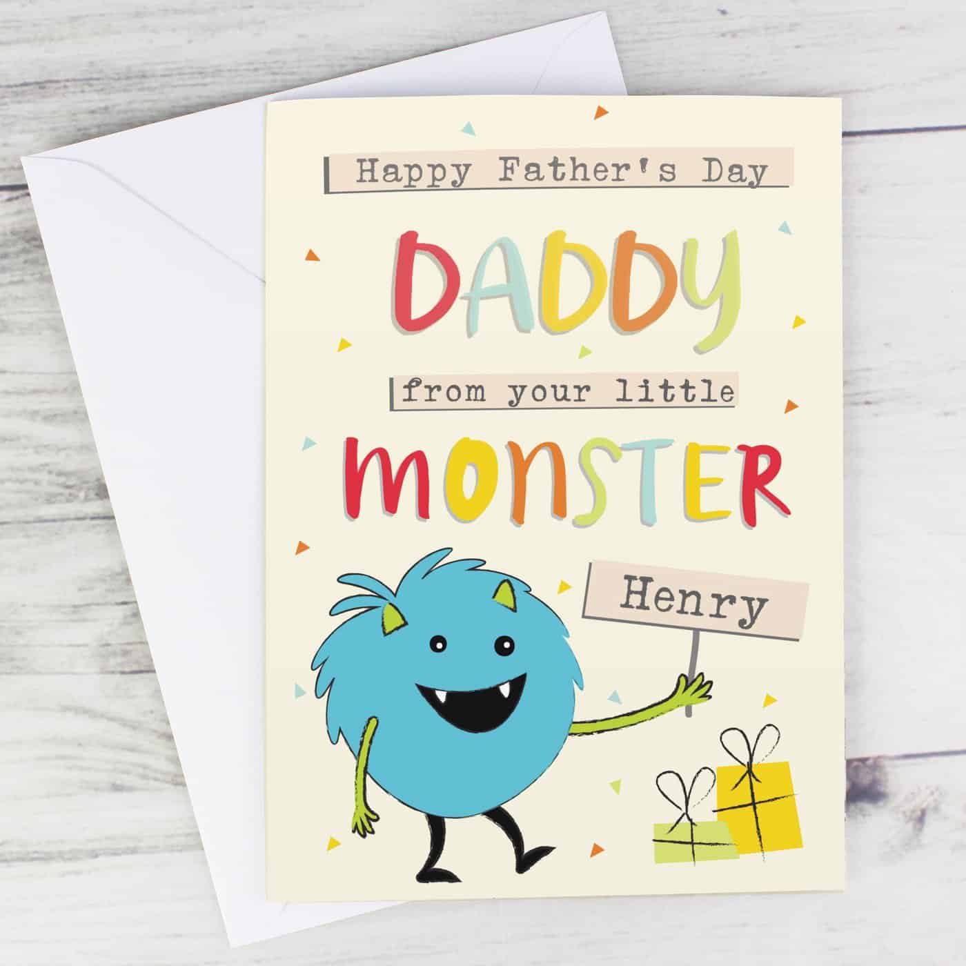 Personalised Little Monster Card