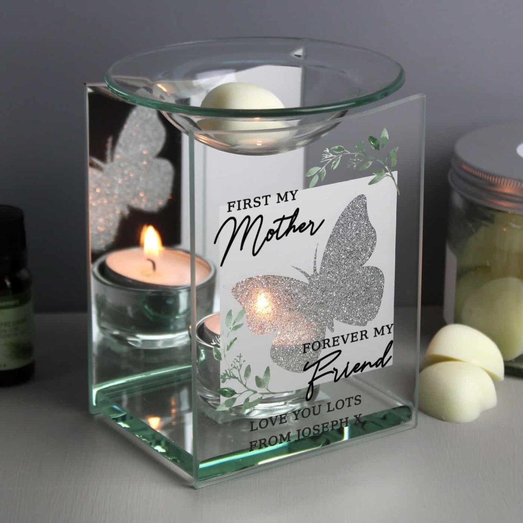 Personalised 'First My Mother' Butterfly Oil Burner