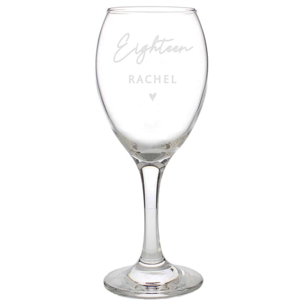 Personalised Big Age Wine Glass