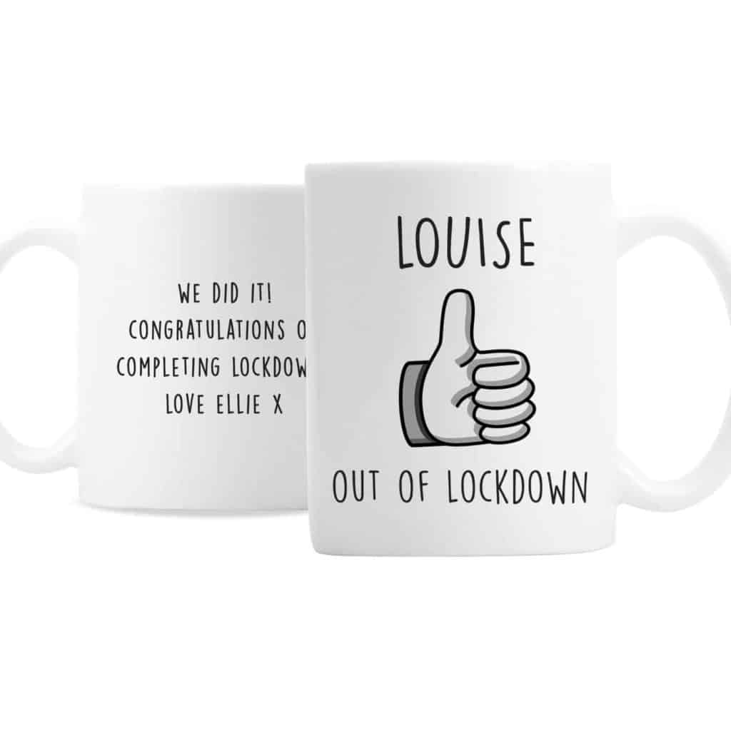 Personalised Thumbs Up Mug