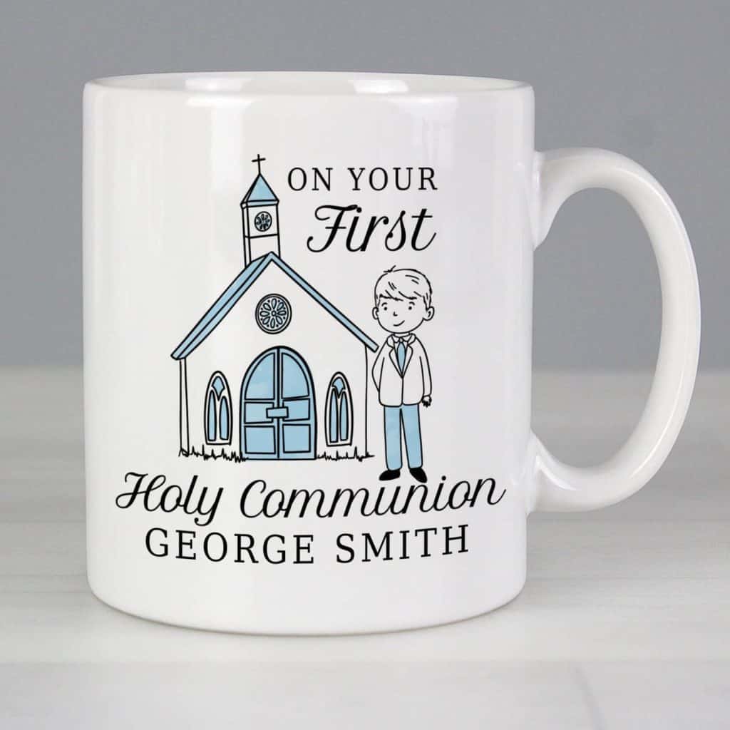 Personalised Boys First Holy Communion Mug