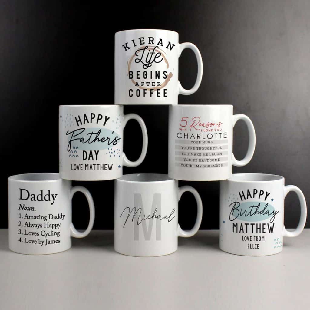 Personalised Life Begins After Coffee Mug