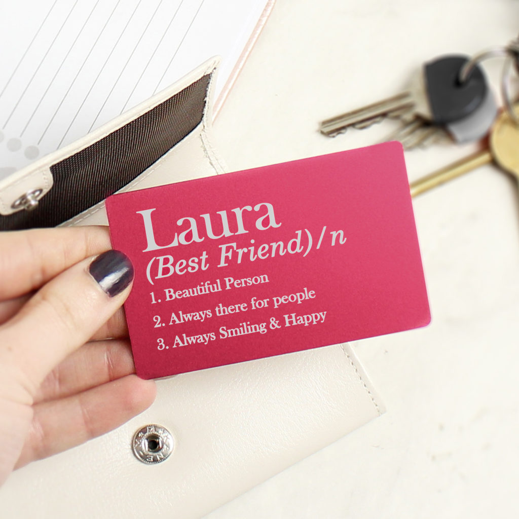Personalised Definition Cerise Wallet Card