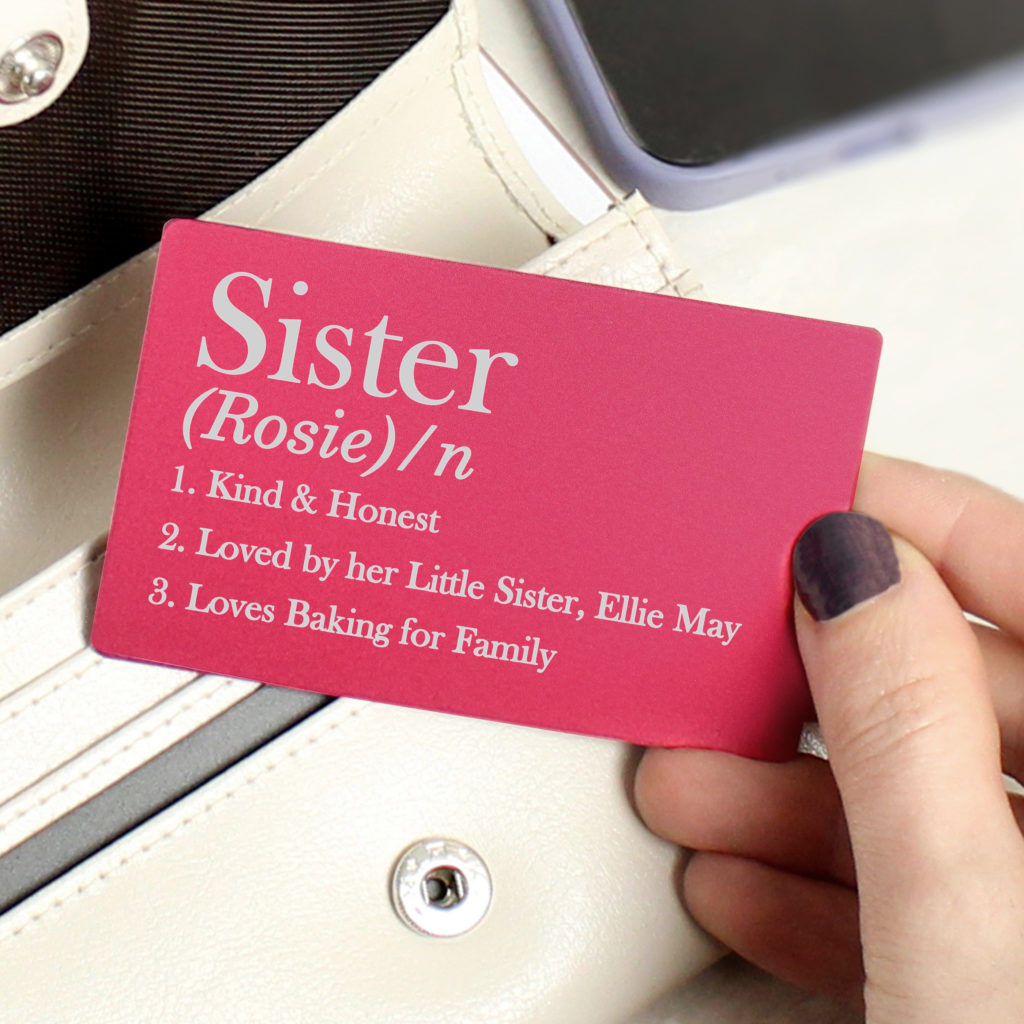 Personalised Definition Cerise Wallet Card